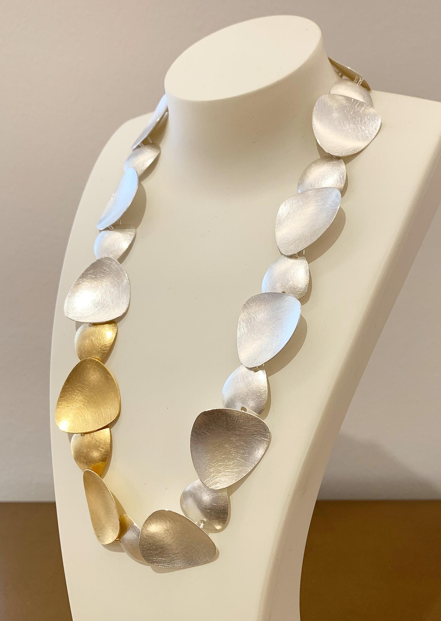Collier 925 Silber teils vergoldet - Maria Rzewuska - OKN139SG