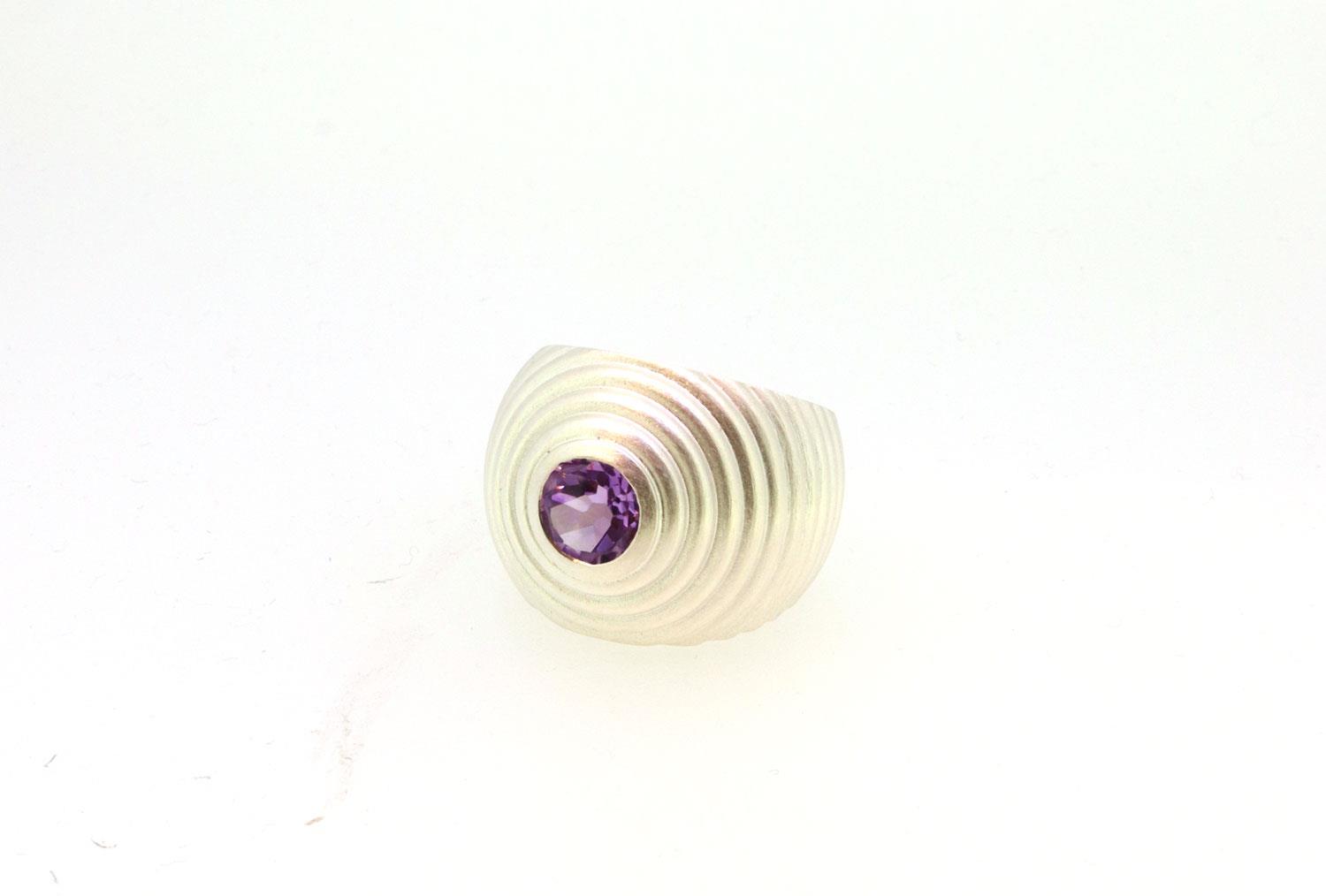 Ring Amethyst 925 Silber - Individuelle Marken - R34510140