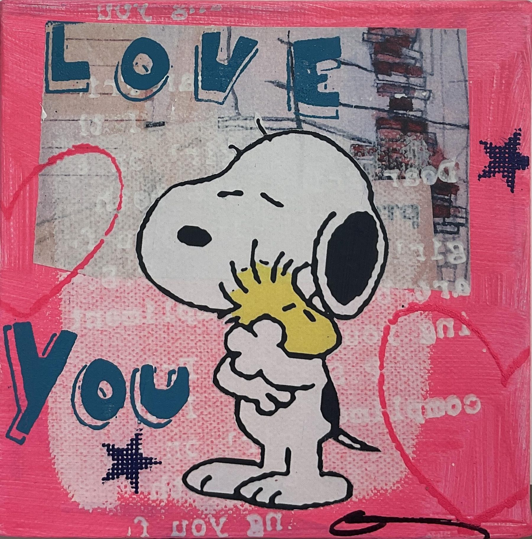 Snoopy "Love you" - Flores, Anna - k-2401AF03