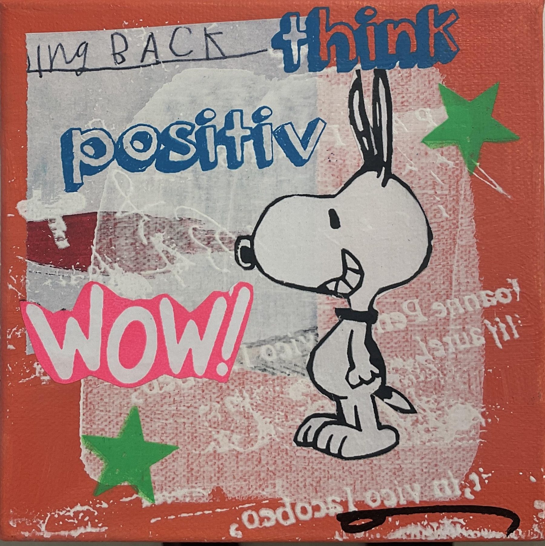 Snoopy "think positiv" - Flores, Anna - k-2401AF08