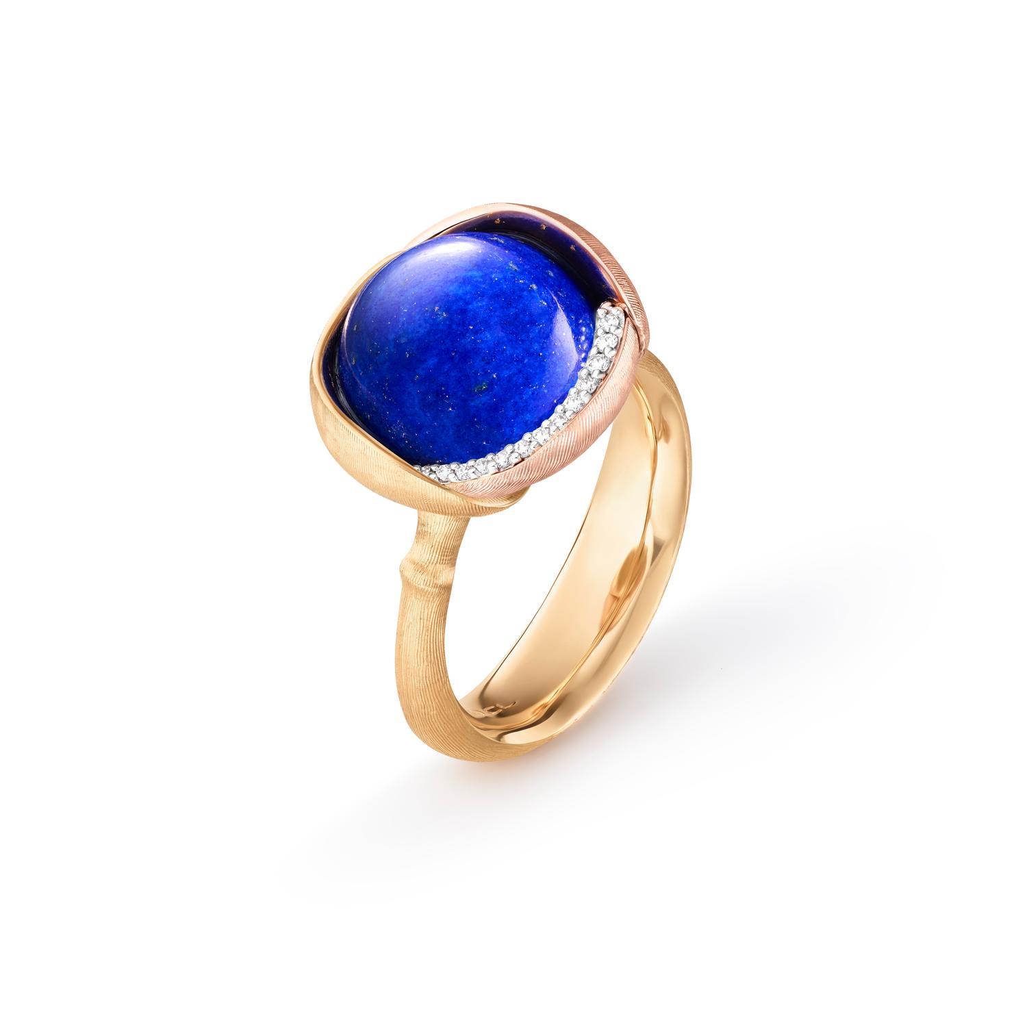 Ring Lotus no.3 Lapislazuli - Ole Lynggaard - A2652-427