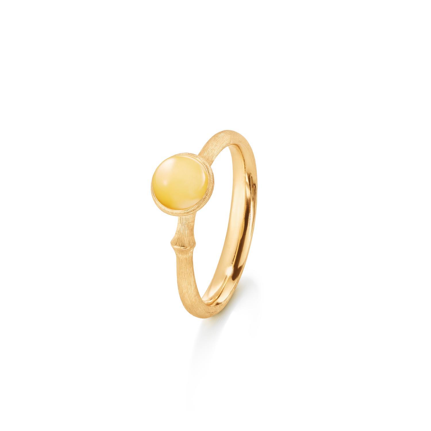 Ring Lotus no. 0 Bernstein 18K Gold - Ole Lynggaard - A2708-401