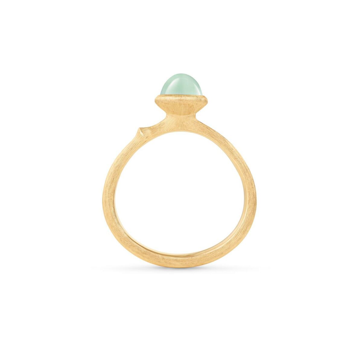 Ring Lotus no.0 Tiny Aquamarin 18K Gelbgold - Ole Lynggaard - A2708-407