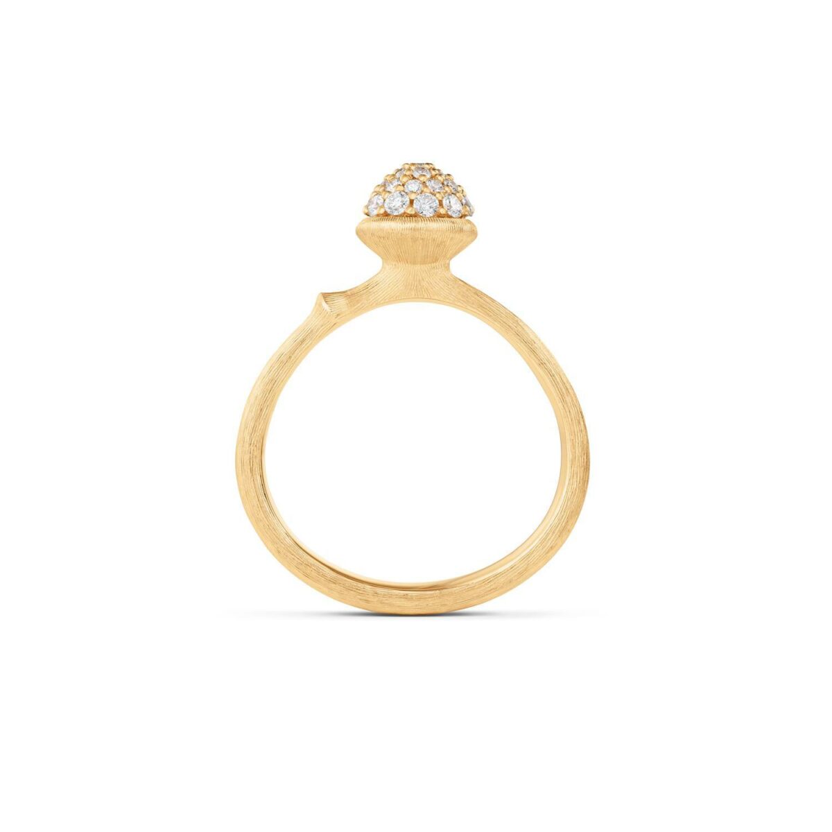 Ring Lotus Brillantpavé 18K Gelbgold - Ole Lynggaard - A2710-402