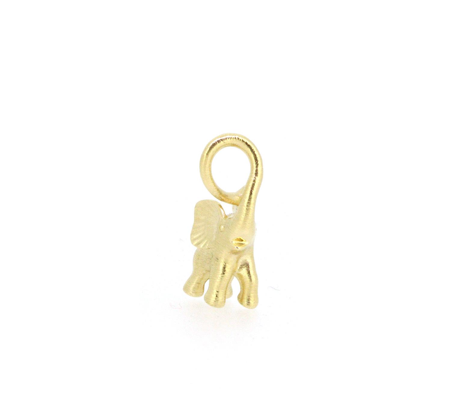 Anhänger Elefant 18K Gelbgold mit Diamant - Ole Lynggaard - A2833-402