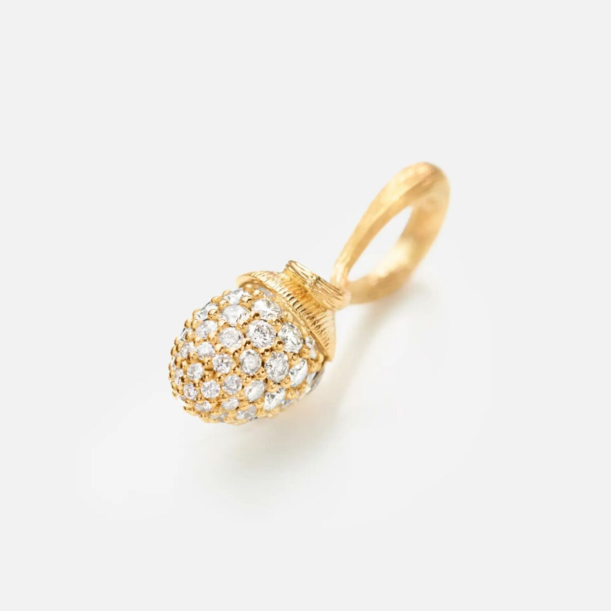 Anhänger Lotus Sprout Diamanten Gelbgold - Ole Lynggaard - A2756-402