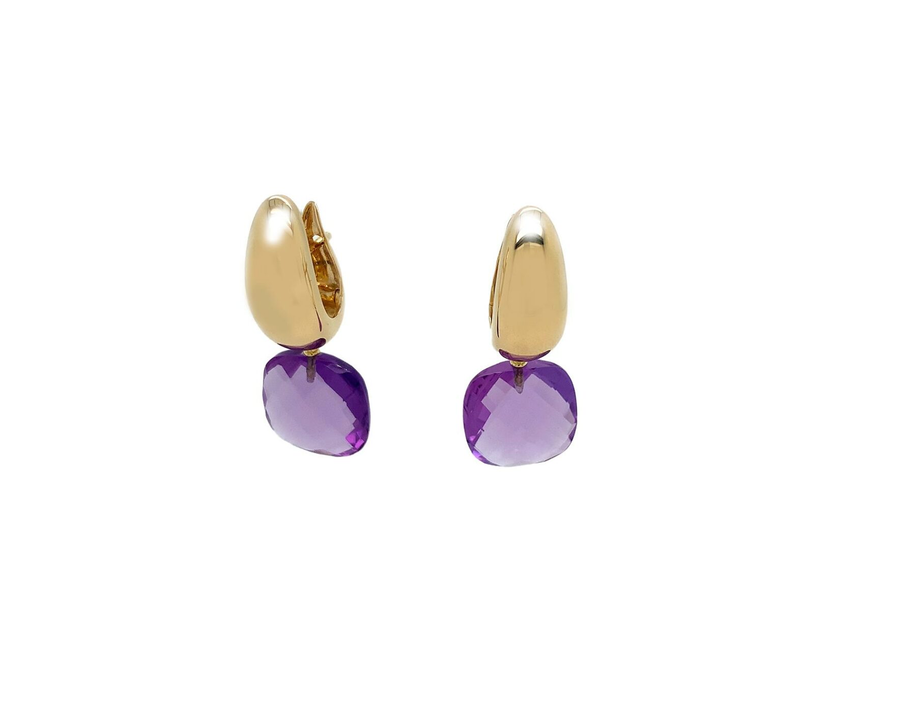 Ohrschmuck Einhänger Amethyst Gelbgold - GalerieVoigt - Ameth13pin