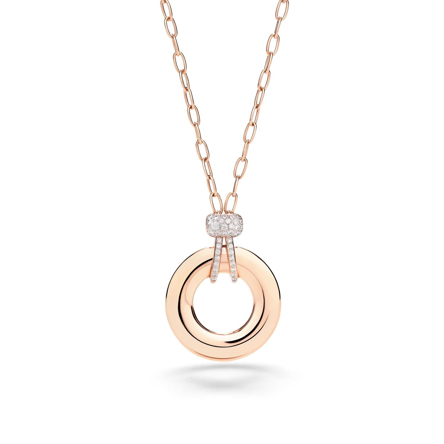 Kette Iconica Roségold weiße Diamanten - Pomellato - PCC4040_O7WHR_DB00044