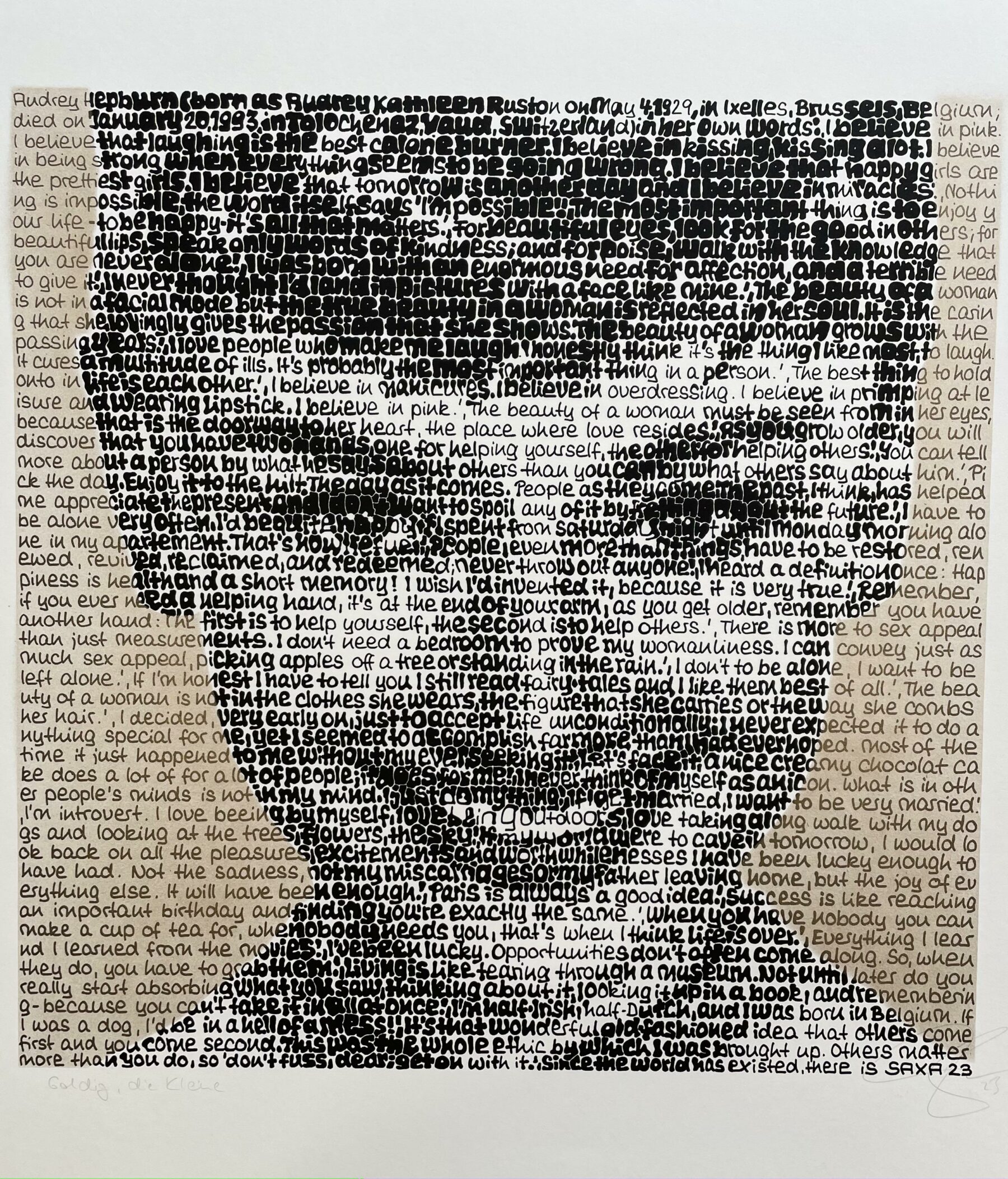 Audrey Hepburn - Goldig, die Kleine - SAXA - k-SAXAOP60090