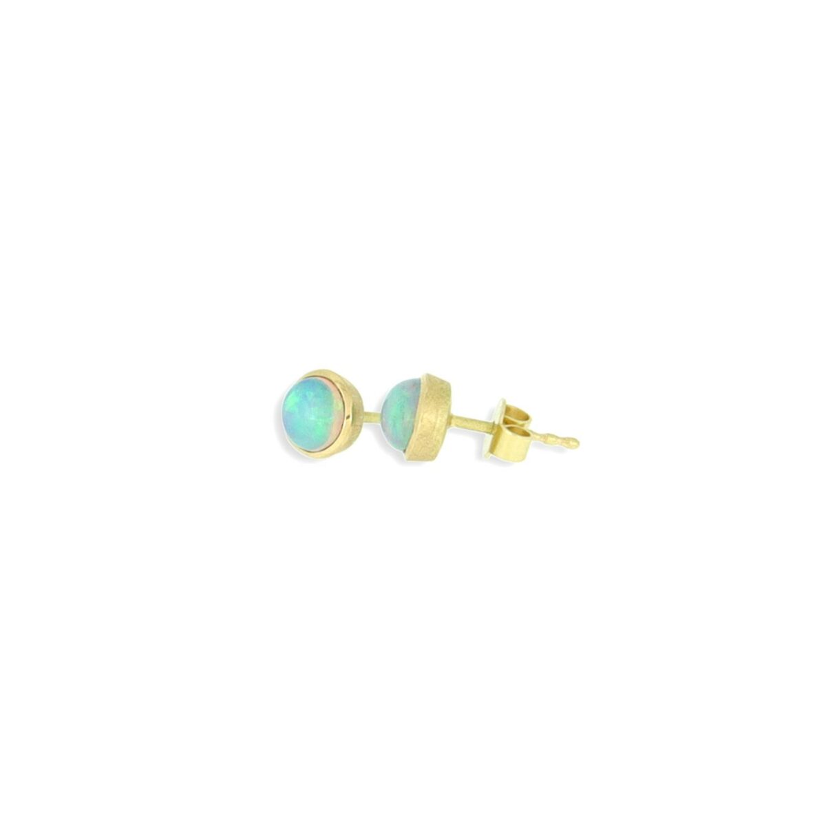 Ohrstecker Opal 18K Gelbgold - Individuelle Marken - 324brun10-1