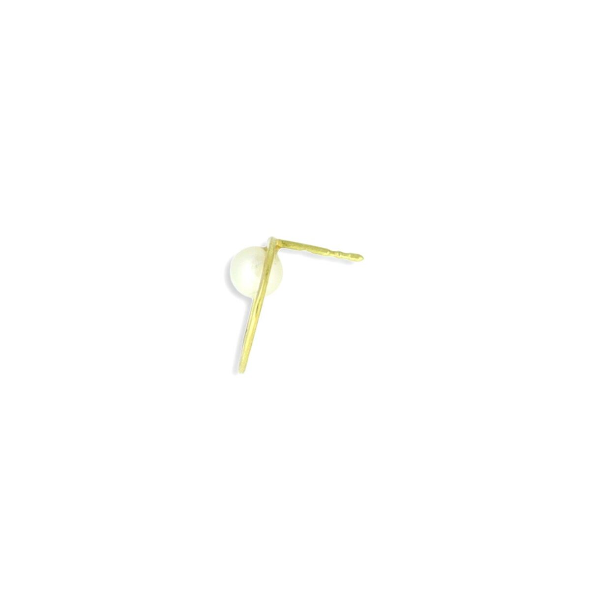 Ohrstecker 18K Gelbgold mit Perle - Individuelle Marken - 324brun10-6