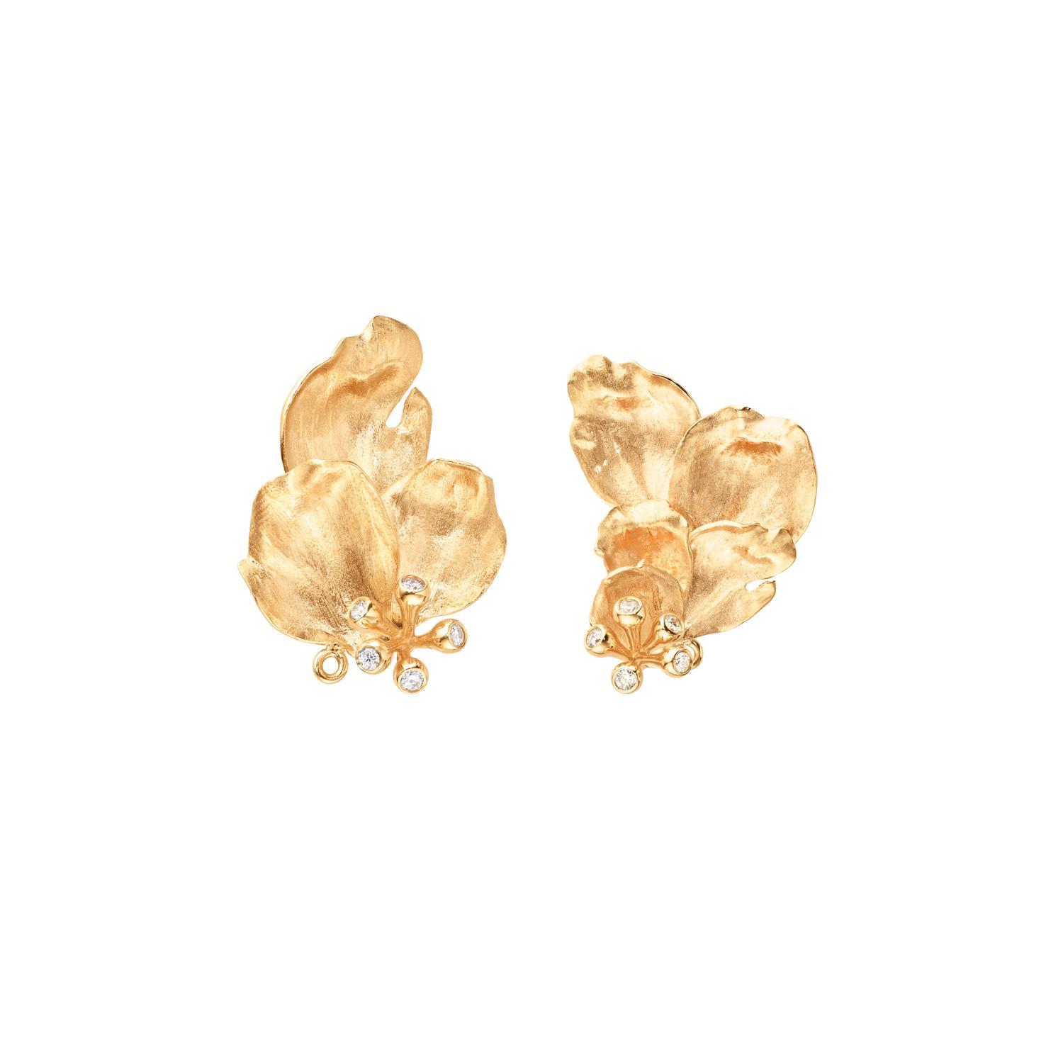 Ohrringe Wild Rose 18K Gelbgold - Ole Lynggaard - A3191-402