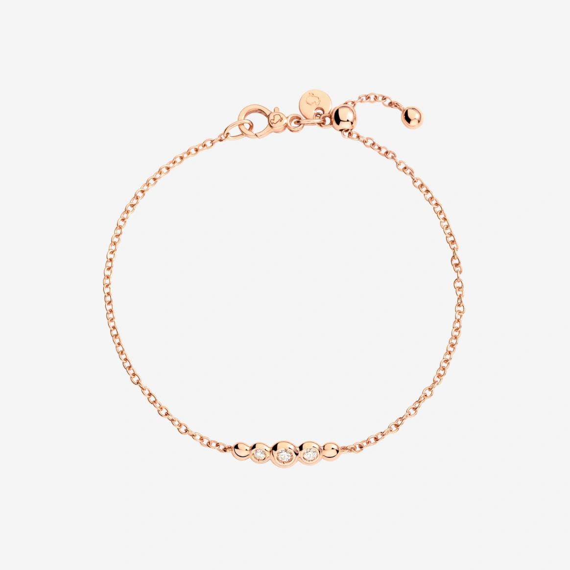 Armband Bollicine 9K Rosegold Diamanten - Dodo - DBC4004_BOLLI_DB09R_XXL