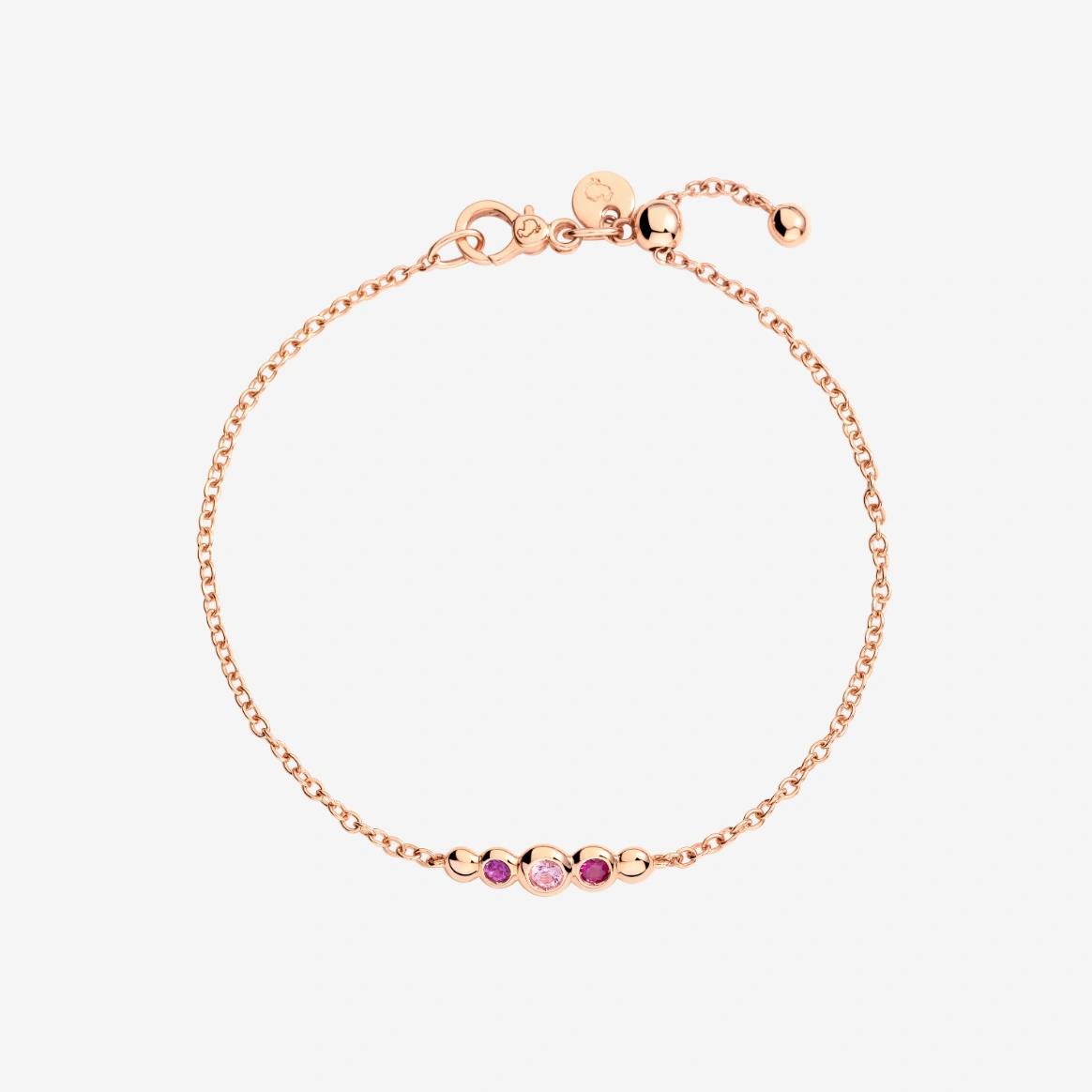 Armband Bollicine 9K Roségold Saphir - Dodo - DBC4004_BOLLI_ZRI9R_M