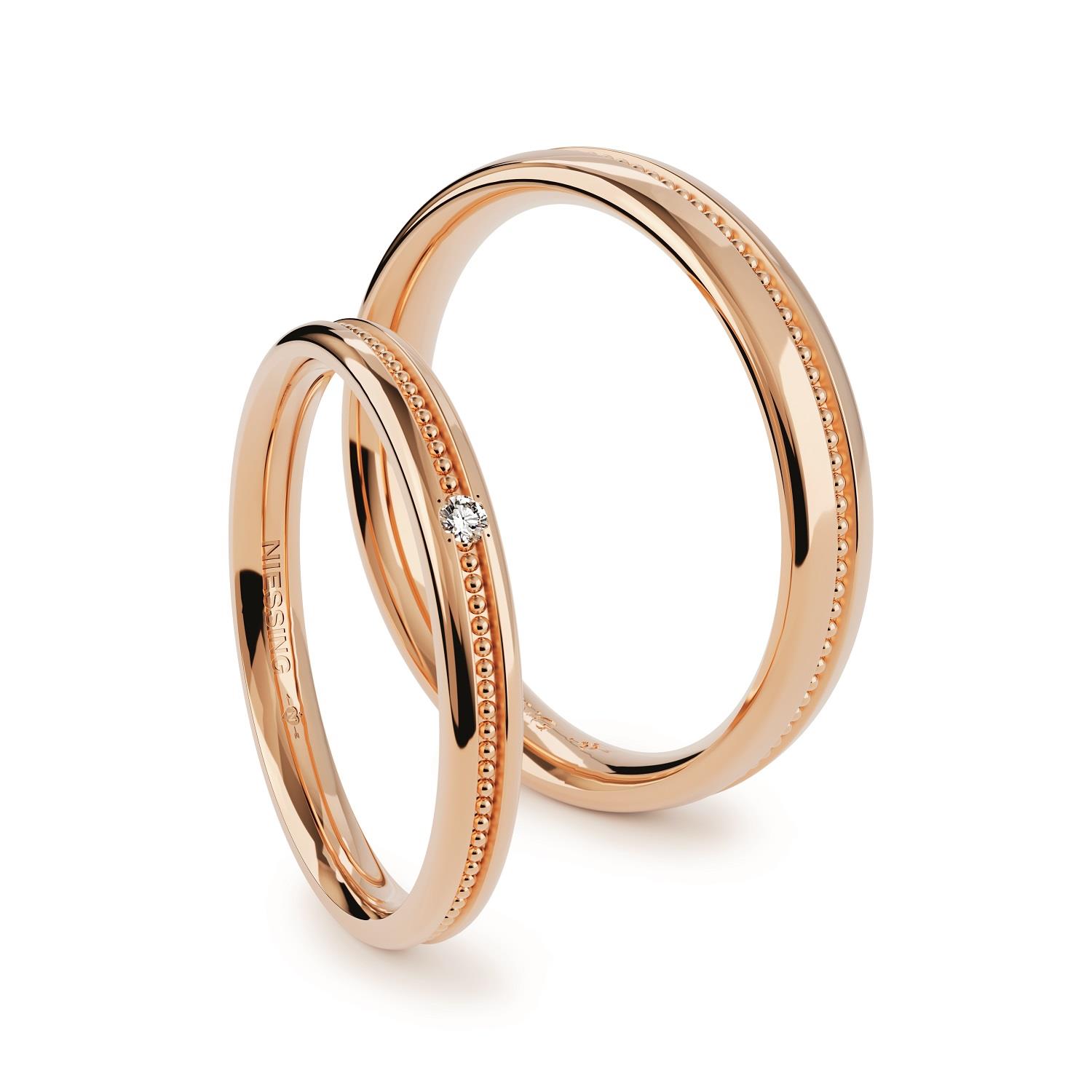 Trauring Art Deco 18K Roségold - Niessing - N401555fr