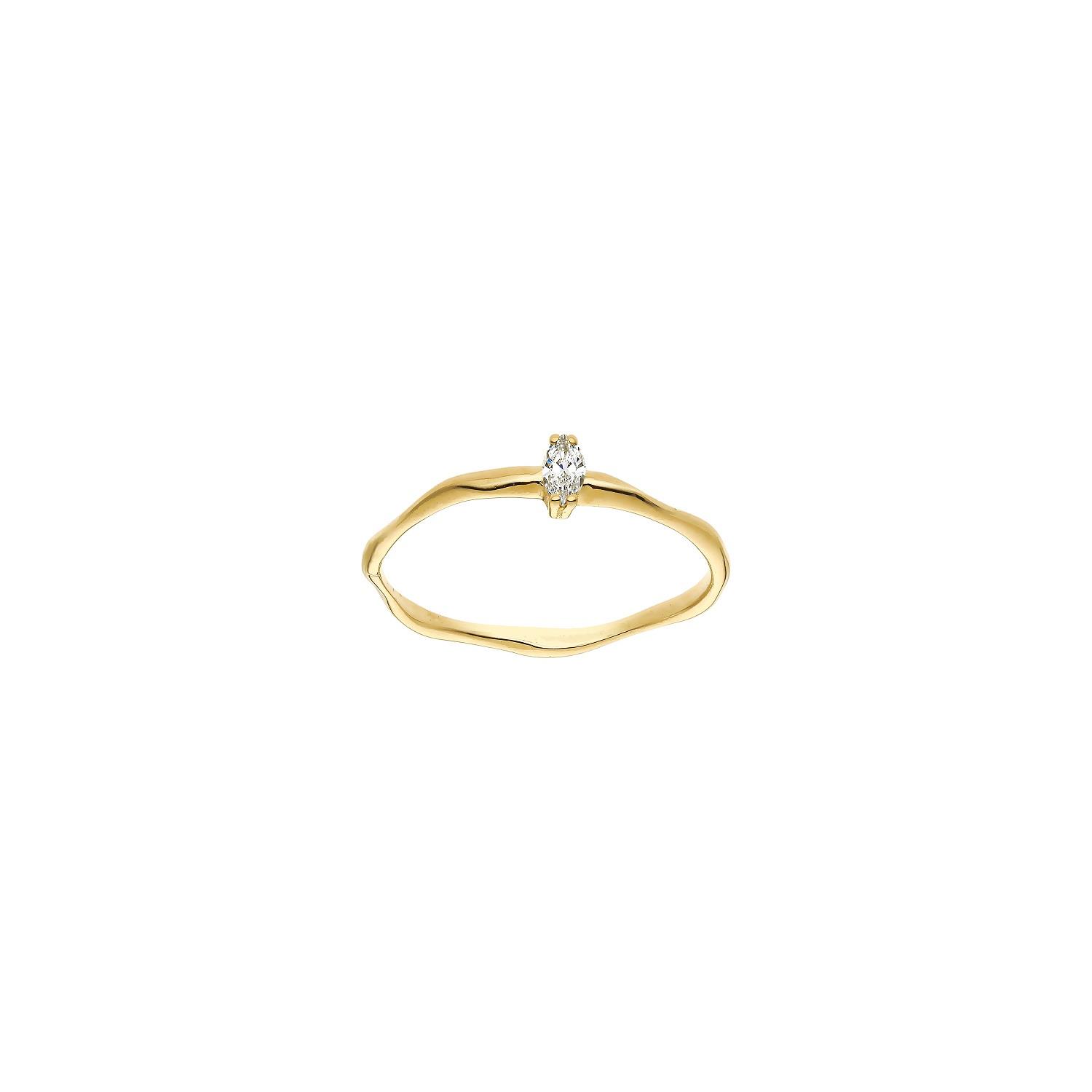 Ring 18K Gelbgold Diamant Navette - Lefteris Margaritis - RG0010