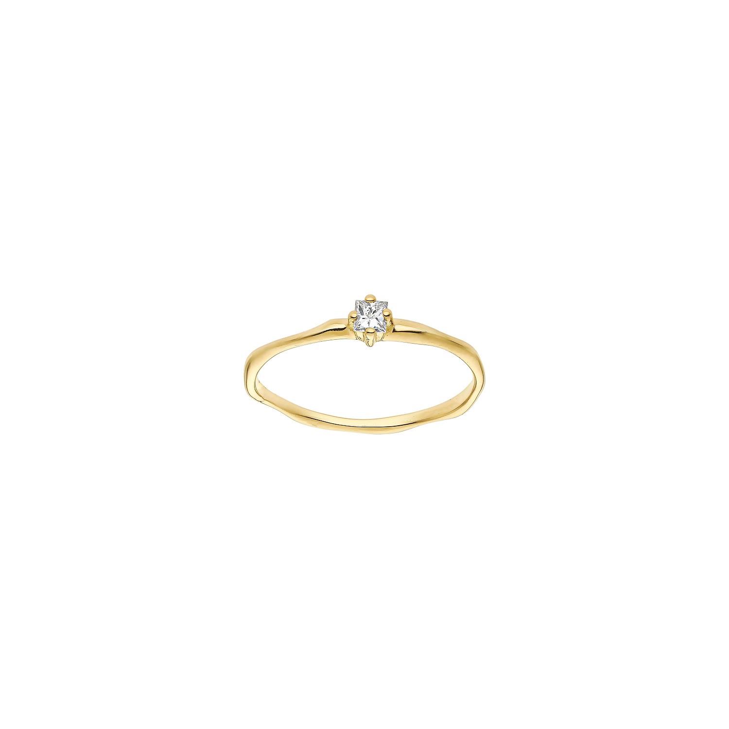 Ring Diamant Princess 18K Gelbgold - Lefteris Margaritis - RG0013