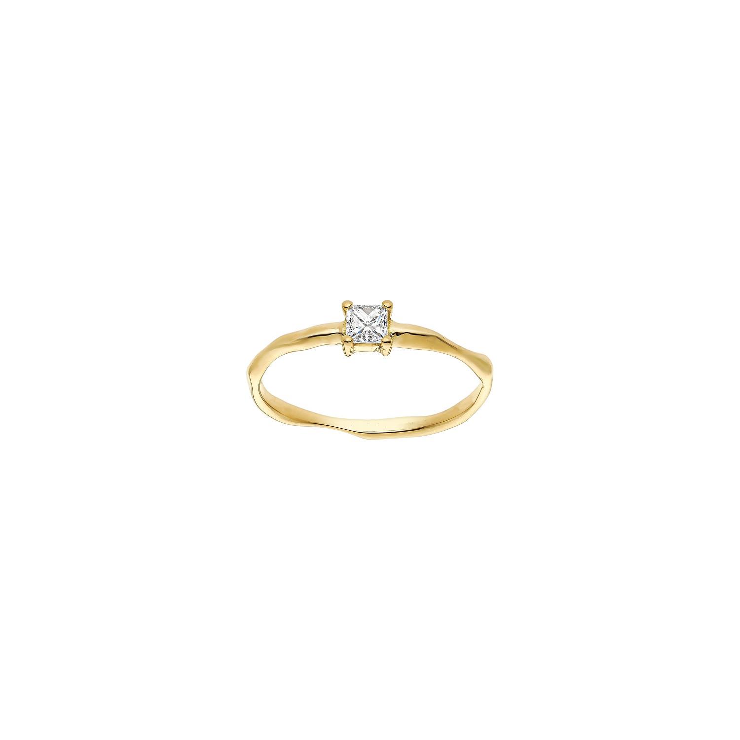 Ring Princess Diamant 0,19ct Gelbgold - Lefteris Margaritis - RG0017