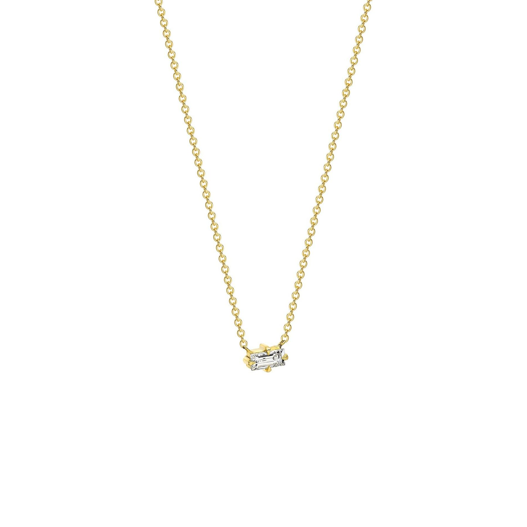 Kette Diamant Baguette Gelbgold - Lefteris Margaritis - NB002