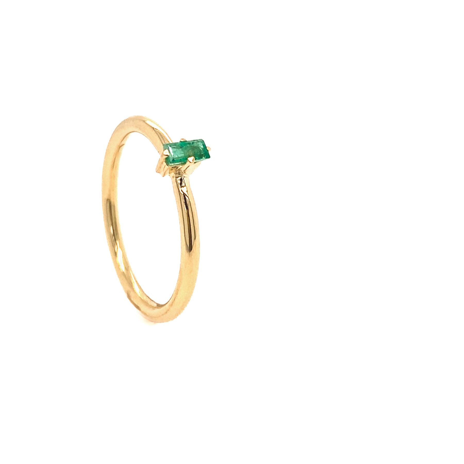 Ring Smaragd Baguette 18K Gelbgold - Lefteris Margaritis - RG0028