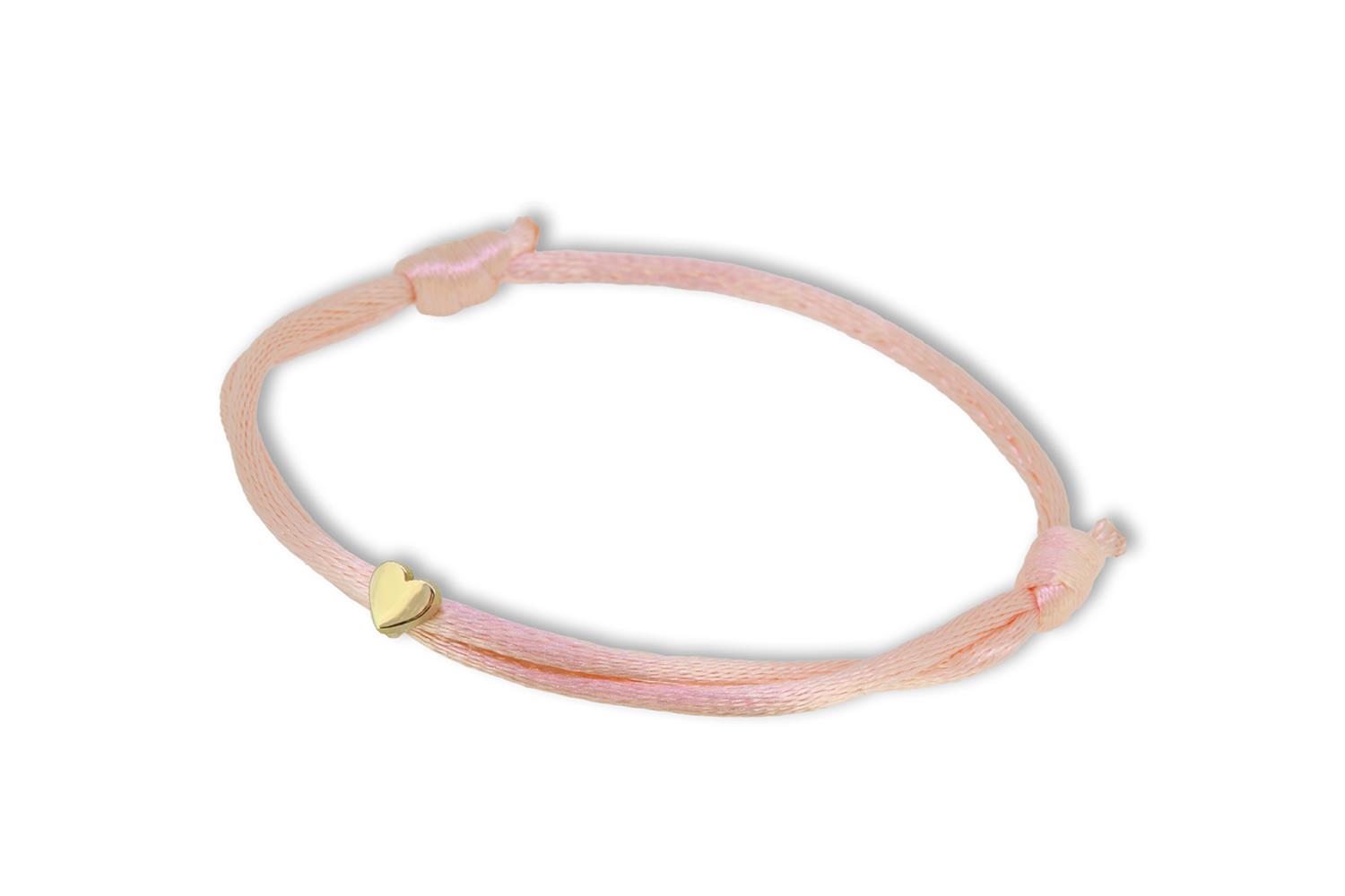 Armband Signature Herz Gelbgold Satin - Minitials - 5-STS-Heart-yg