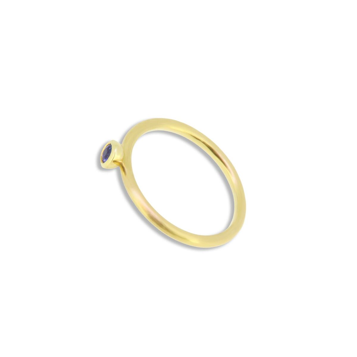 Ring Saphir blau 18K Roségold - Lefteris Margaritis - RG0129D-sappblue