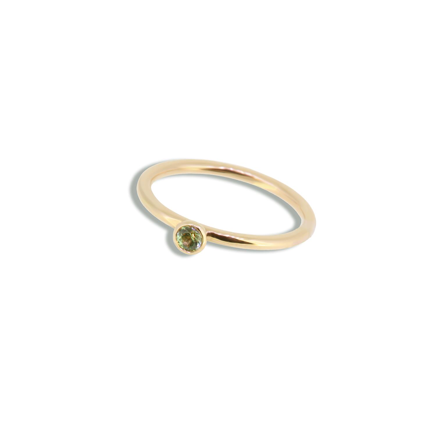 Ring Saphir grün 18K Roségold - Lefteris Margaritis - RG0129Dsapphgreen