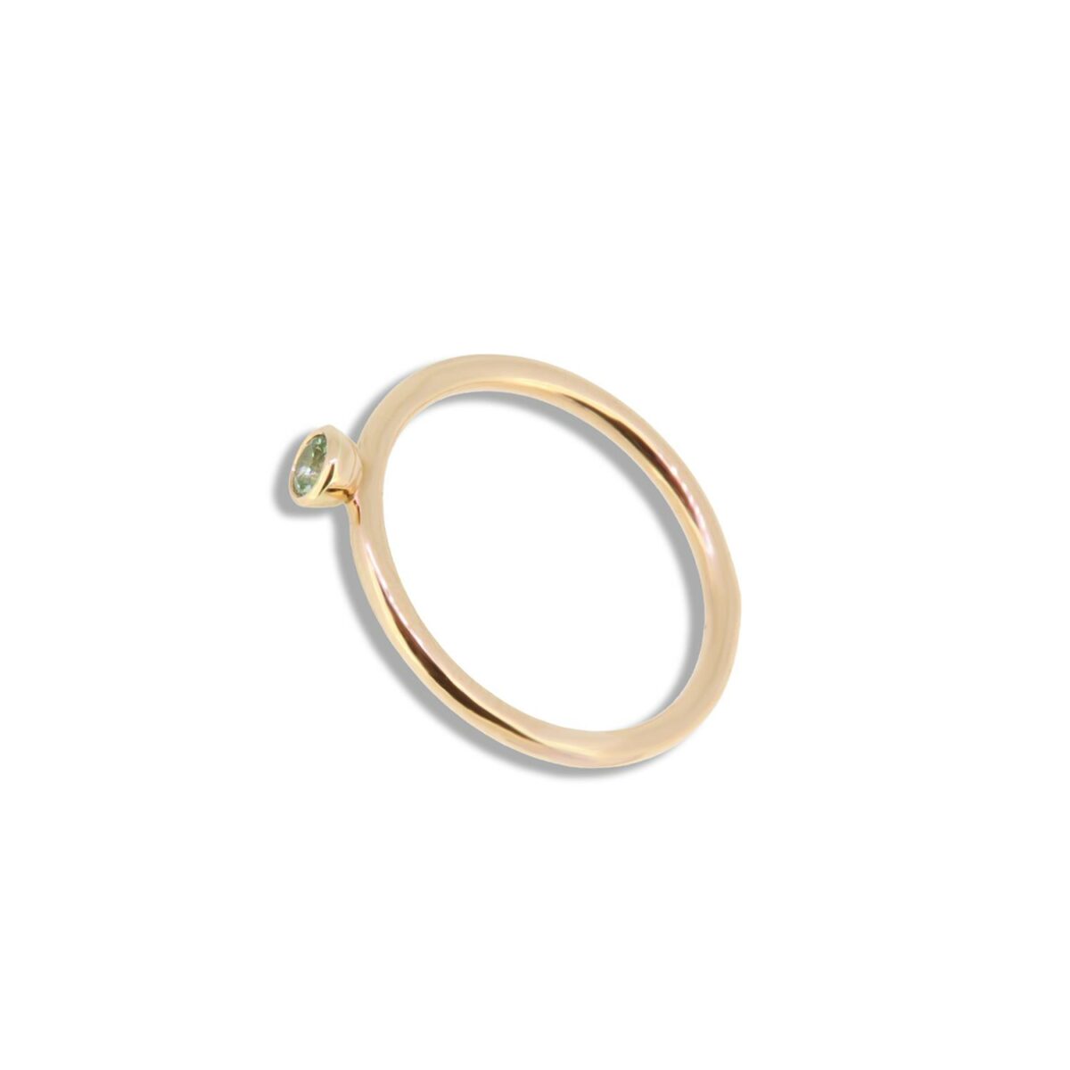 Ring Saphir grün 18K Roségold - Lefteris Margaritis - RG0129Dsapphgreen