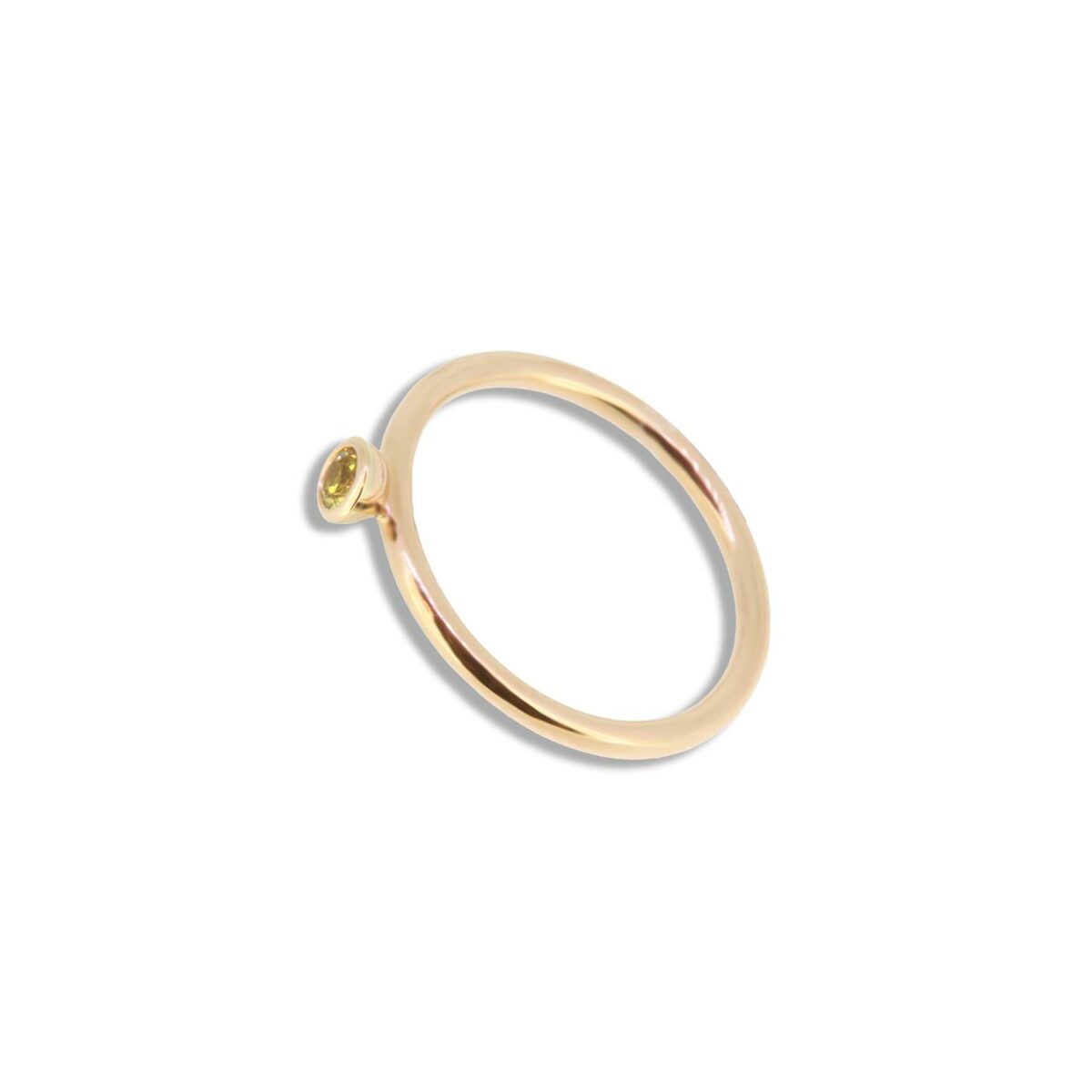 Ring Saphir gelb 18K Roségold - Lefteris Margaritis - RG0129Dsappyellow