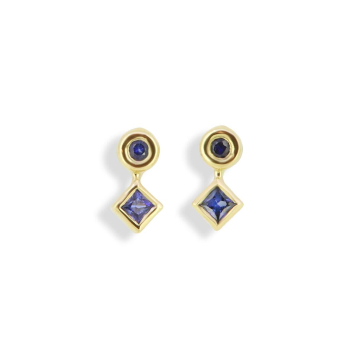 Ohrstecker Saphir 18K Gelbgold - Lefteris Margaritis - EG0151S