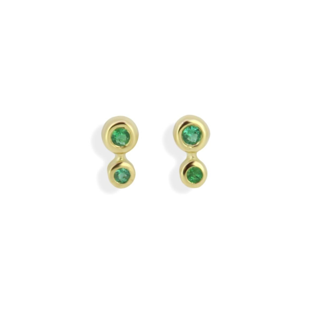 Ohrstecker Smaragd 18K Gelbgold - Lefteris Margaritis - EG0153E
