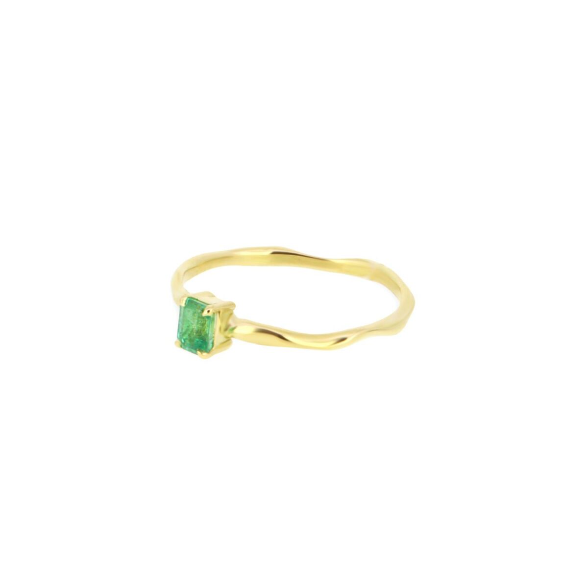 Ring Smaragd Baguette 18K Gelbgold - Lefteris Margaritis - RG0031