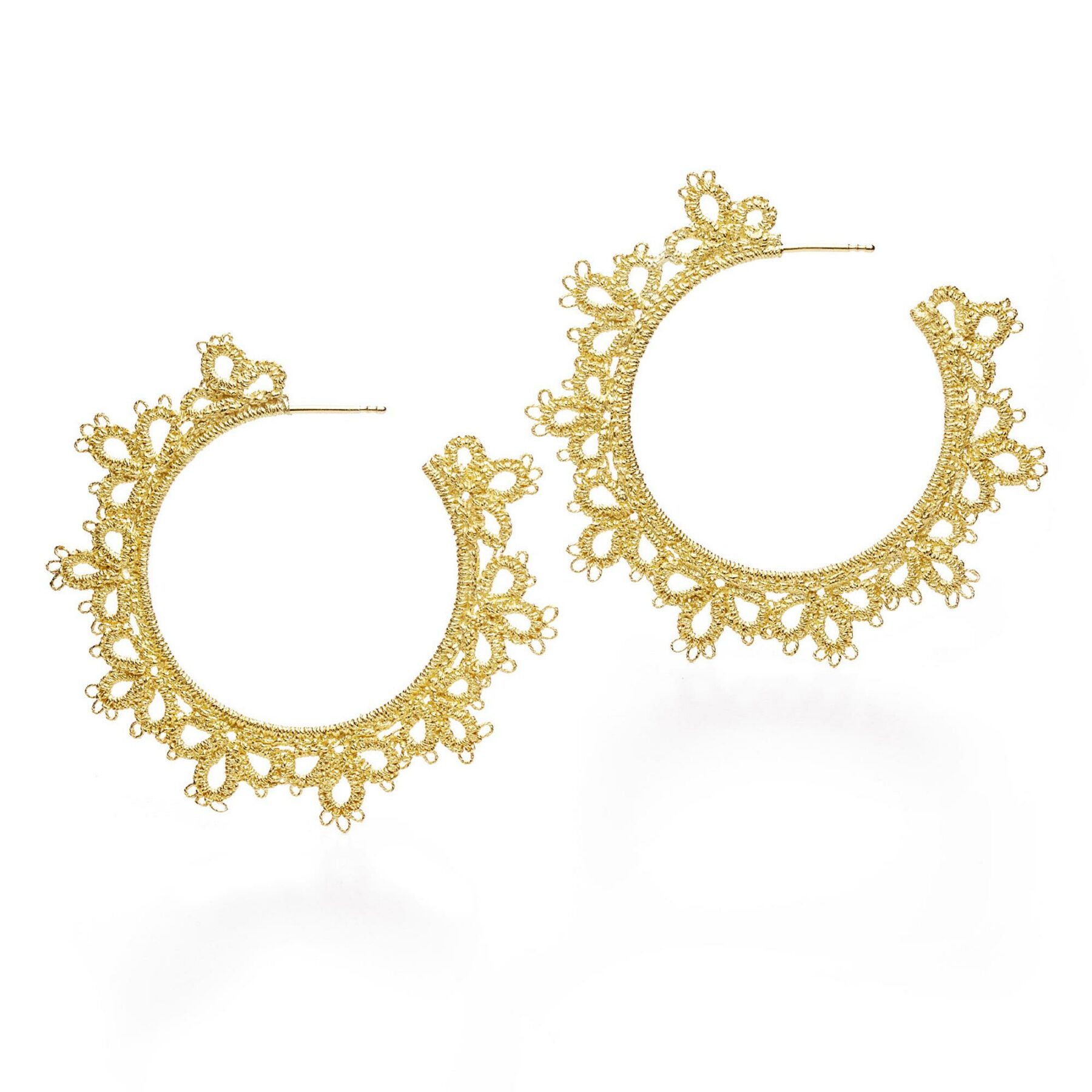 Creolen Grande Juanita Silber goldplattiert - Brigitte Adolph - 1249-AG-3
