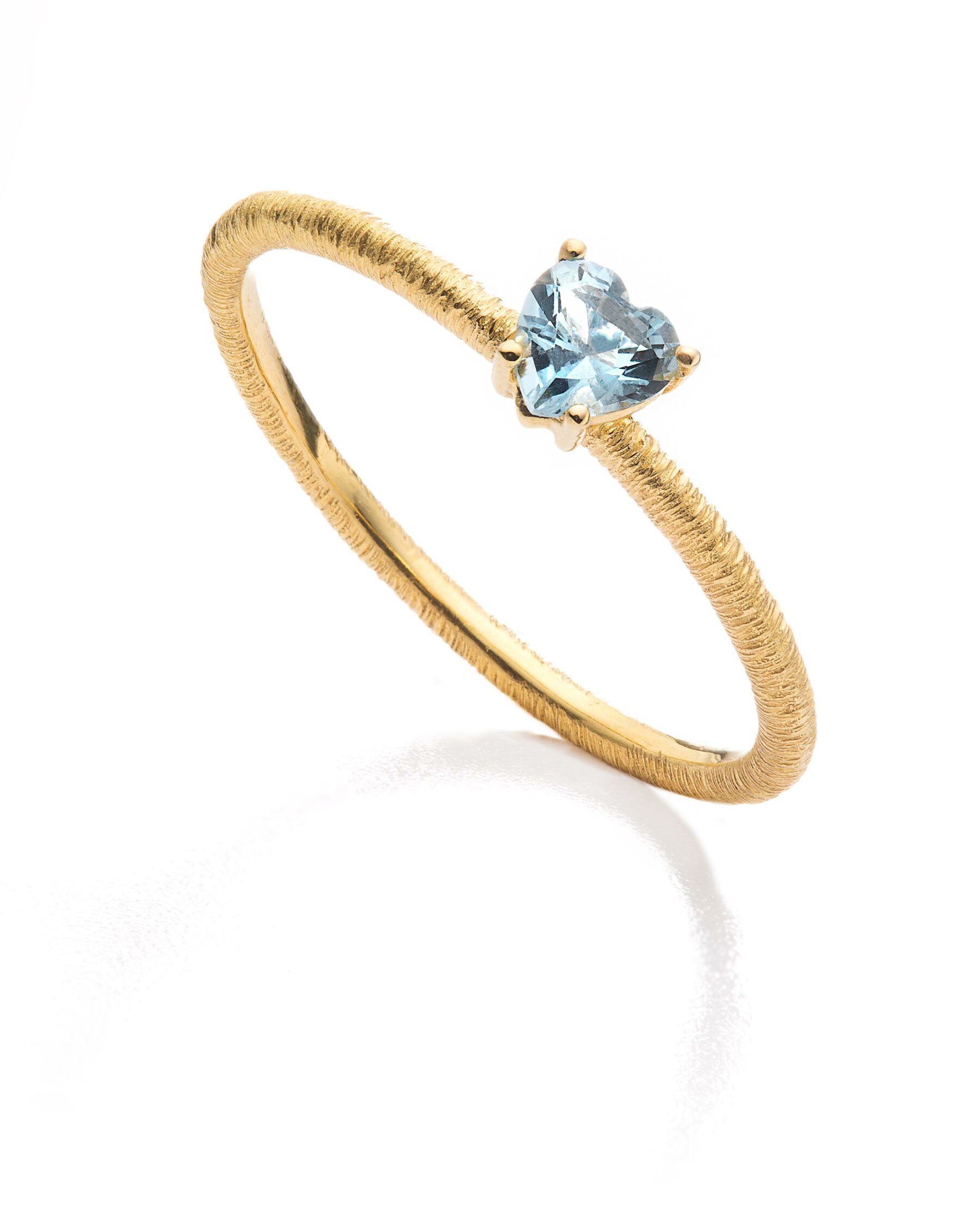 Ring Amore 18K Gelbgold  Aquamarin - Brigitte Adolph - 2033-GG-AQ4