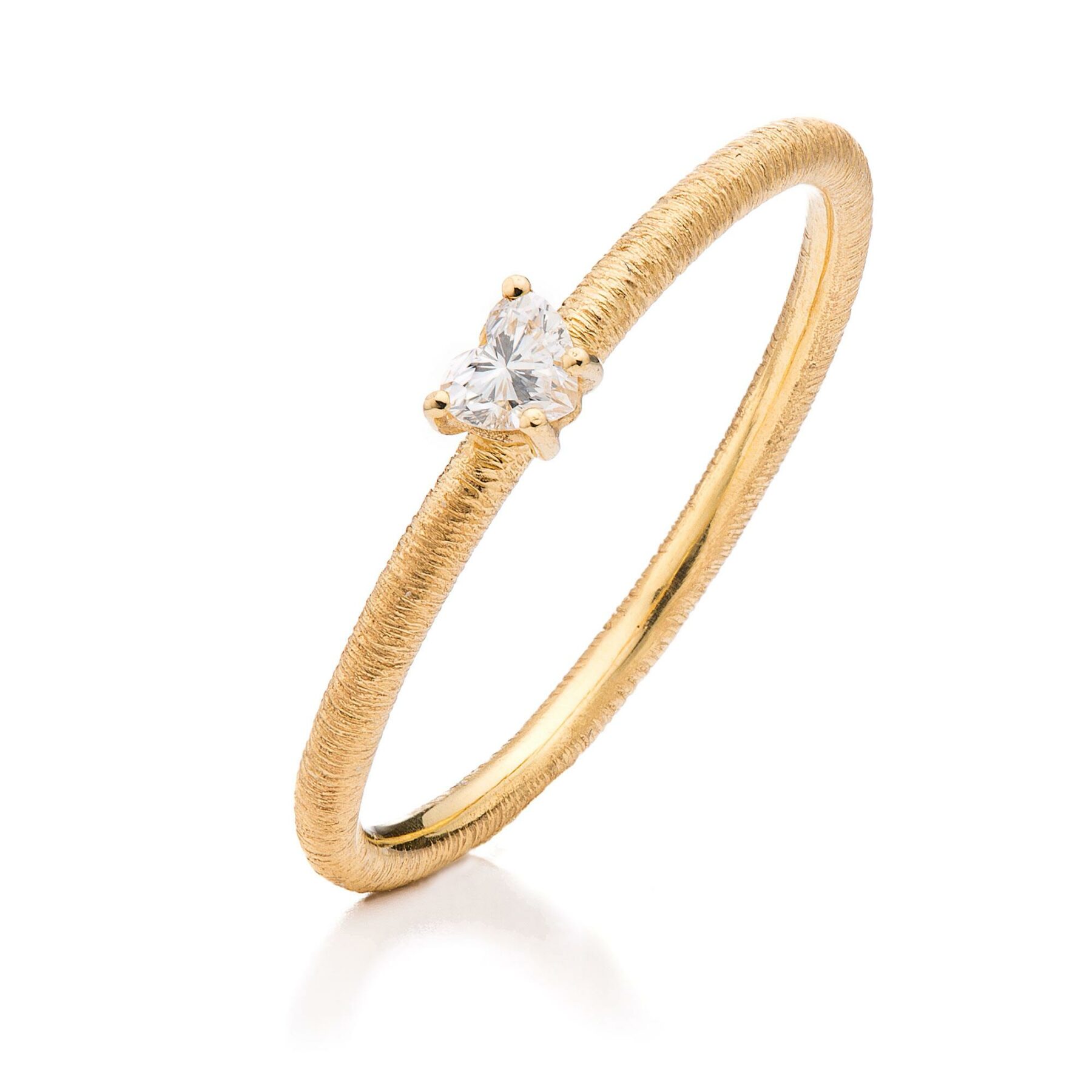Ring Amore 18K Gelbgold Diamant Herz - Brigitte Adolph - 2033-GG-D3