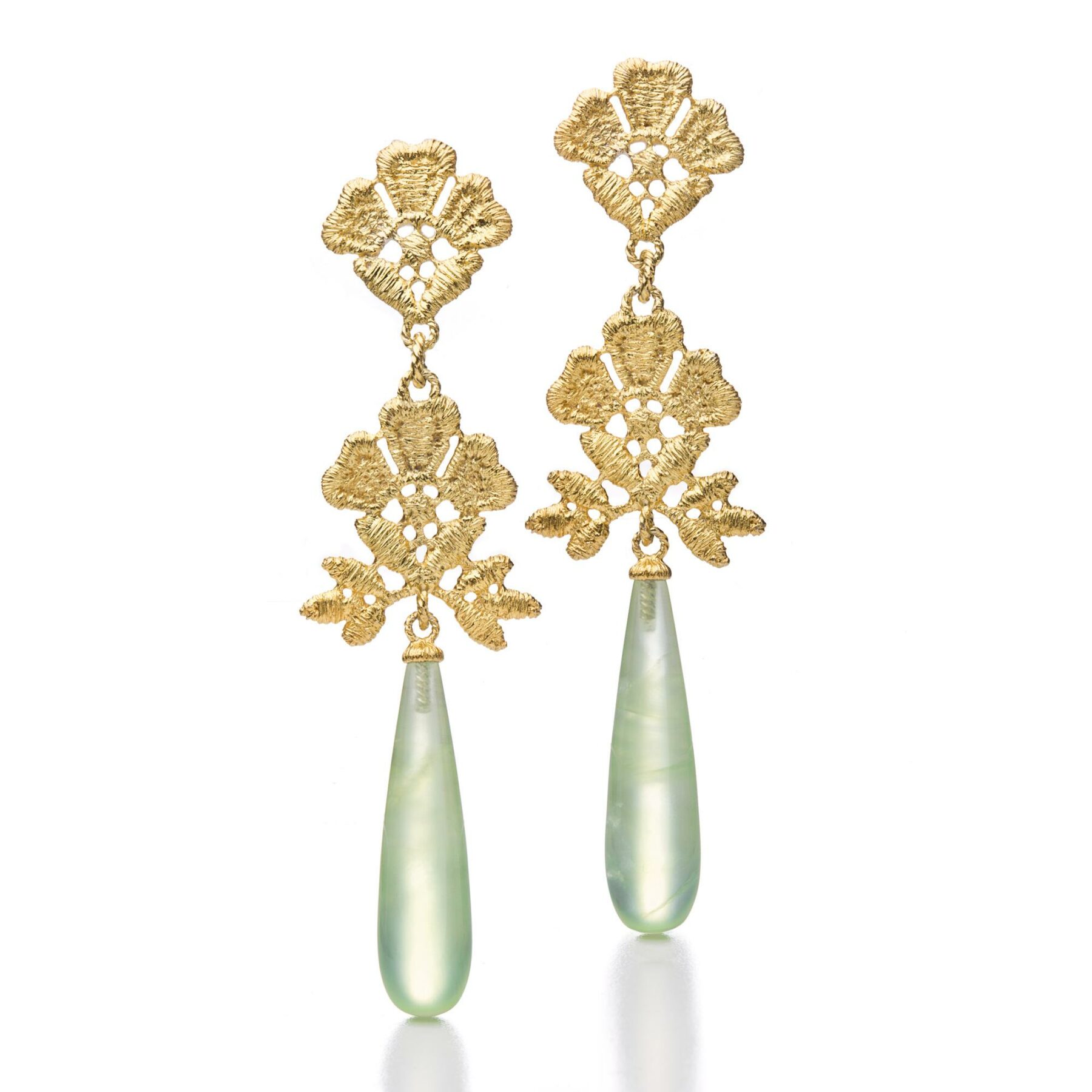 Ohrringe Aida Pampel Silber goldplattiert - Brigitte Adolph - 2060-AG-Preh-3