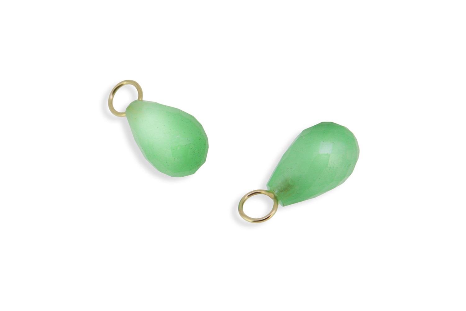 Einhänger Jade grün Gelbgold - GalerieVoigt - 324stei04-5