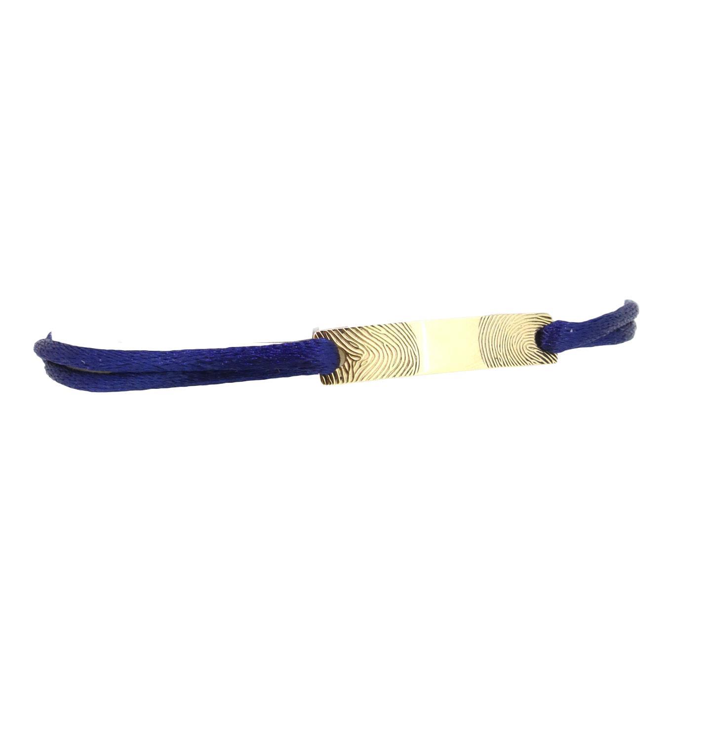 Armband mit Schiebeknoten Fingerprint 18K Gelbgold - Minitials - 5-MLSB-yg