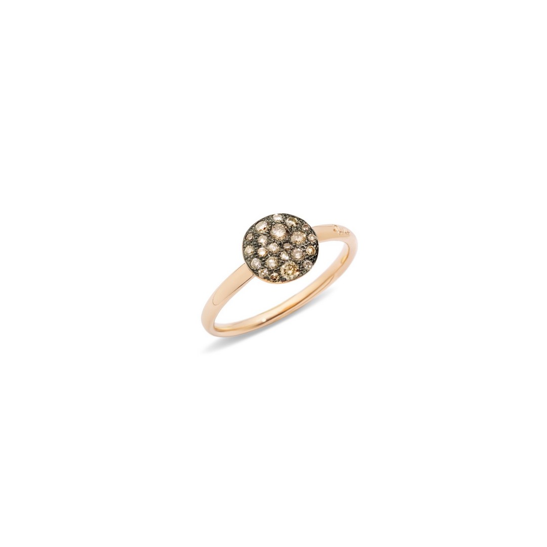 Ring Sabbia Petit Brillanten Pavé 18K Roségold - Pomellato - A.B407/O7/BR