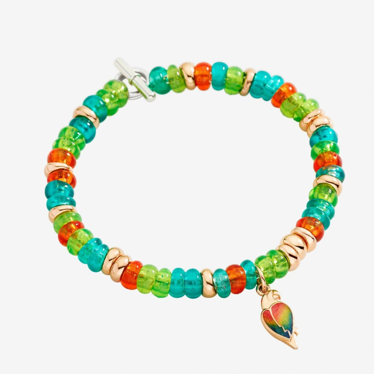 Armband Rondelle Silber vergoldet Kunststoff recyc - Dodo - DBC5003_RONDE_VERAG_XXL