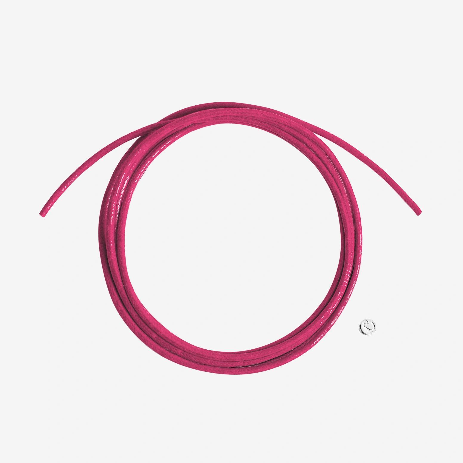 Kordel Fuchsia dick Cottton Silber Siegel - Dodo - DDA6000-CORDL-FX2AG