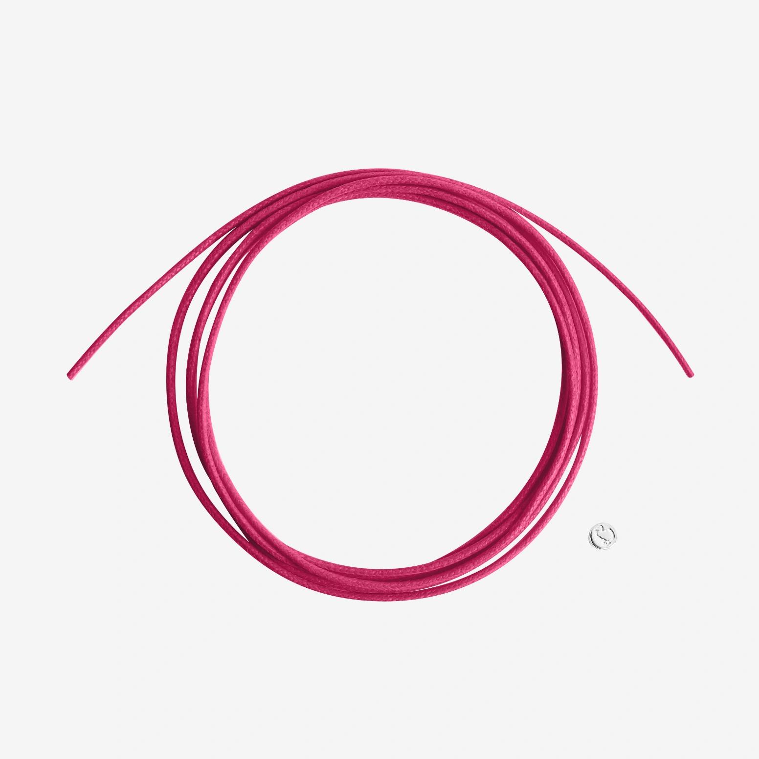 Kordel Fuchsia dünn Cotton Silber Siegel - Dodo - DDA6005-CORDS-FX2AG
