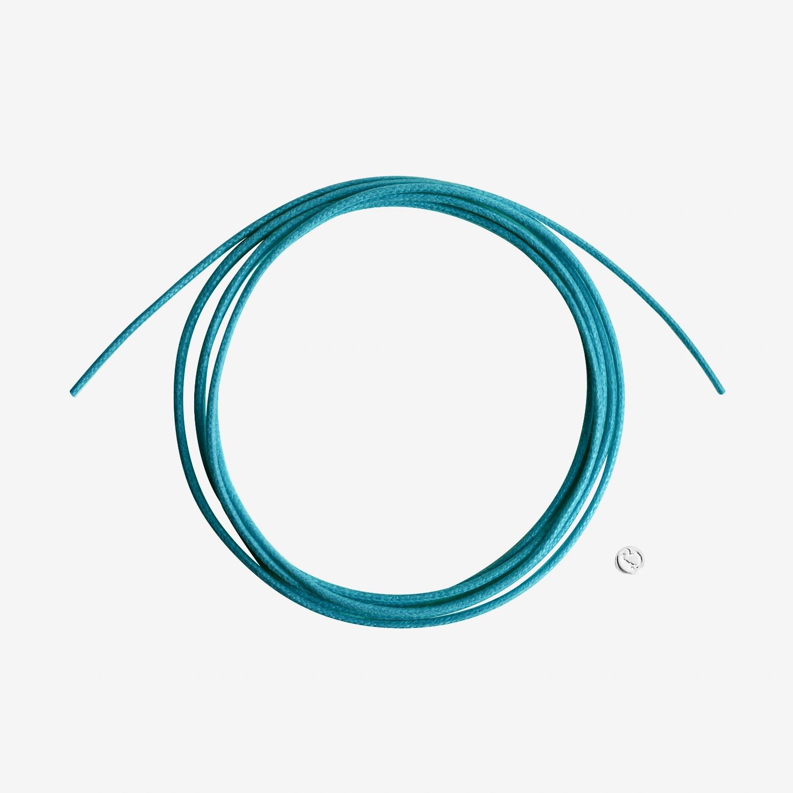 Kordel Blaugrün dünn Cotton Silber Siegel - Dodo - DDA6005-CORDS-OTTAG