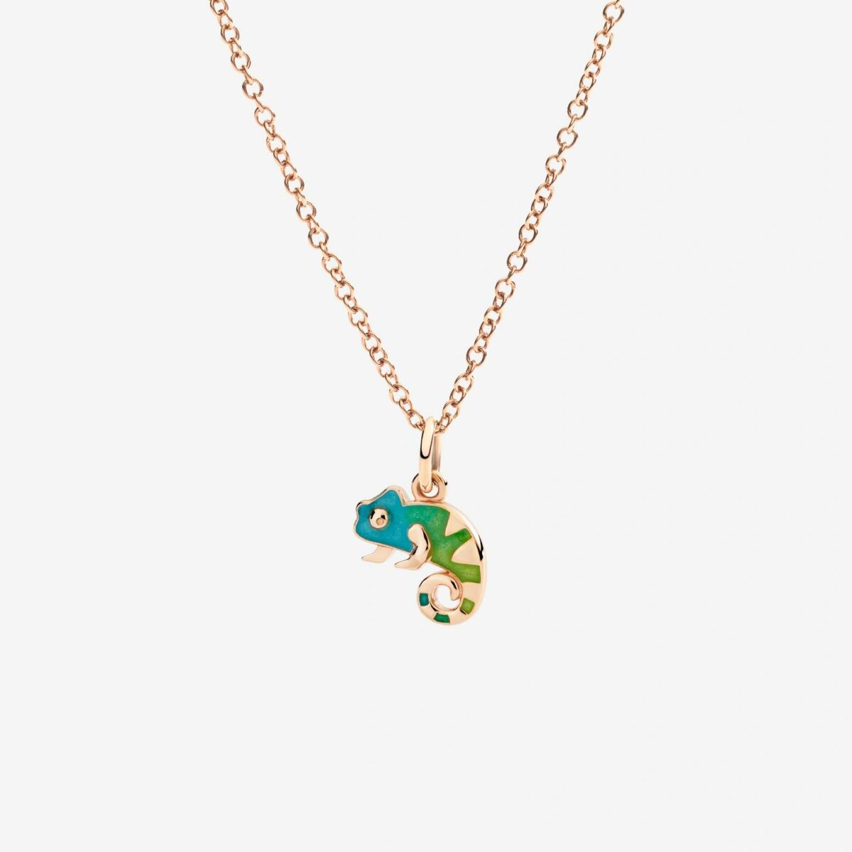 Anhänger Chamäleon Roségold Emaille - Dodo - DMC5011_CHAMA_EVT9R
