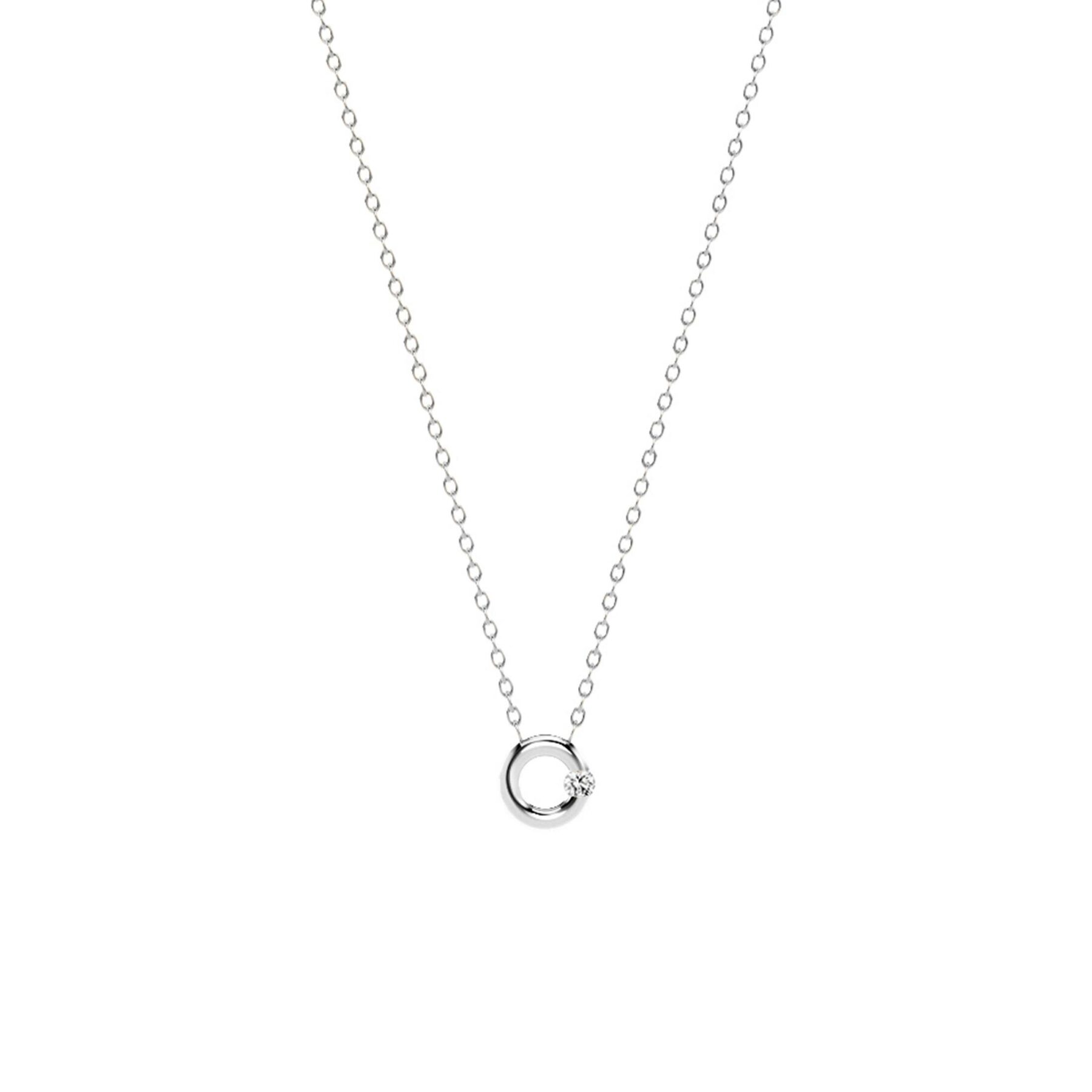 Halskette Spannring Platin Brillant - Niessing - N413925pt