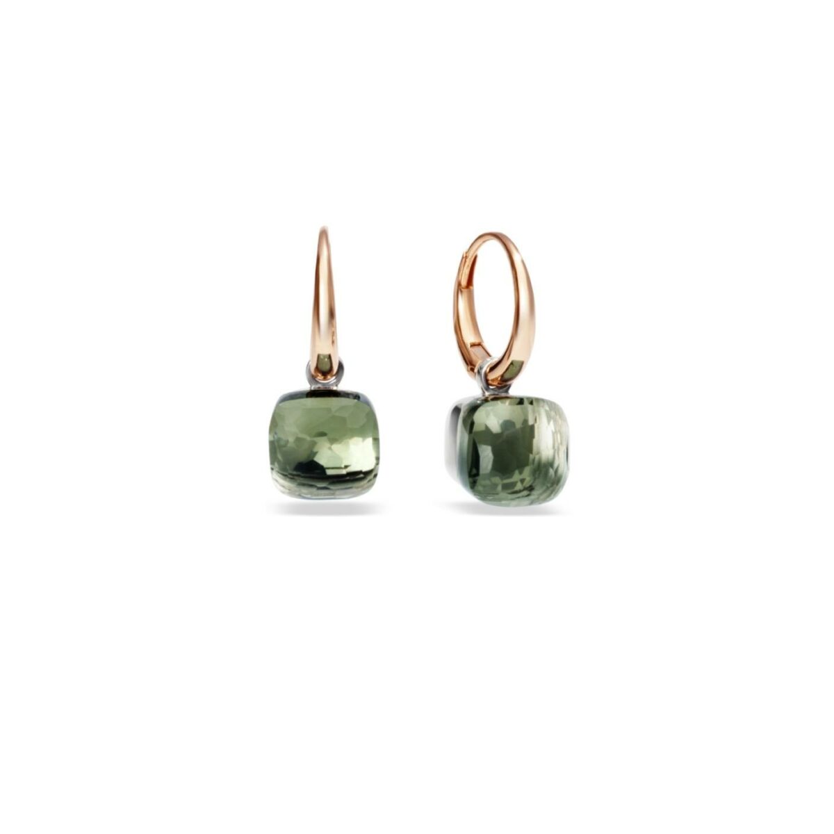 Ohrringe Nudo Prasiolith 18K Rosé- und Weißgold - Pomellato - O.B201/06/PA