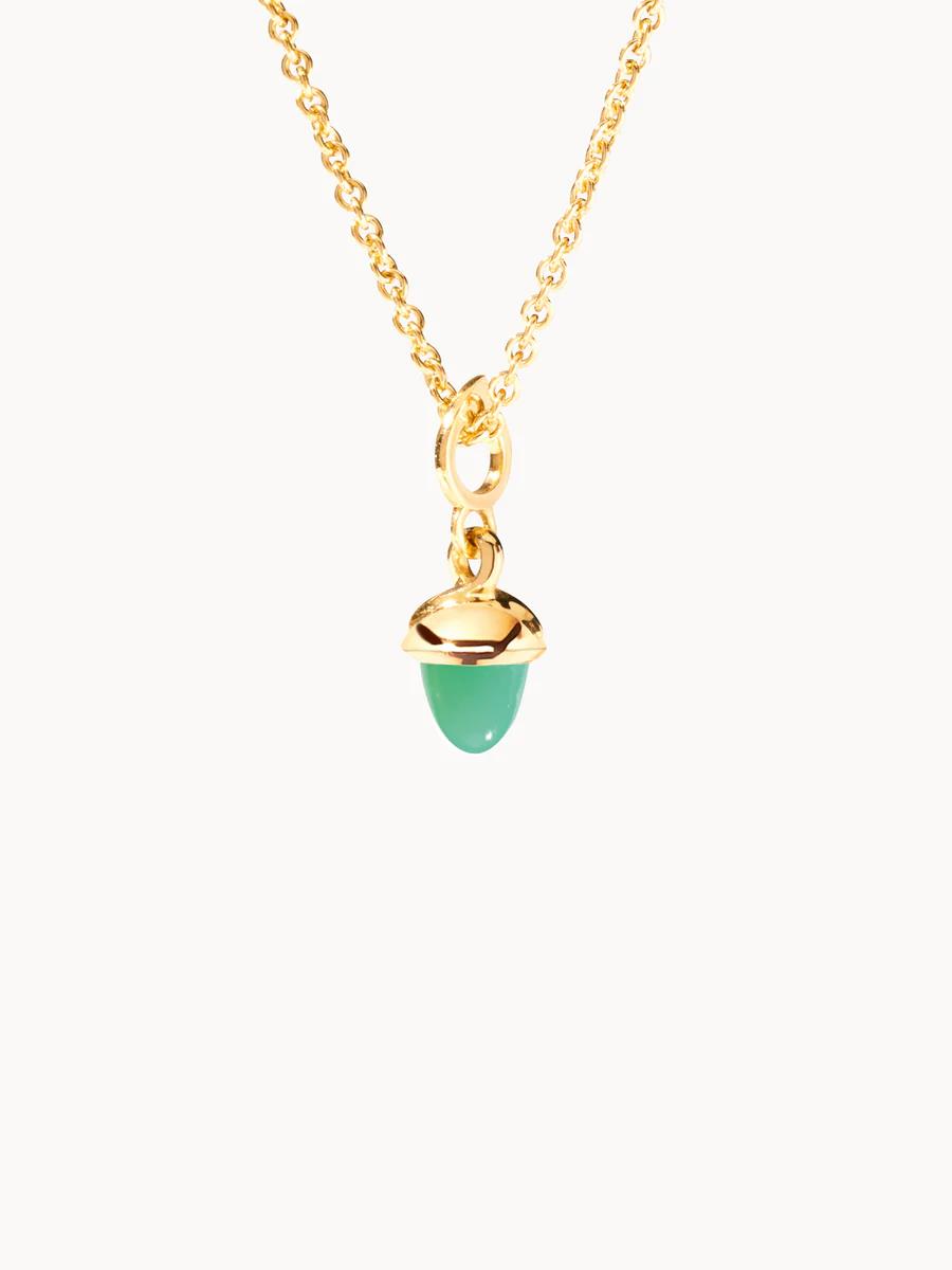 Anhänger MiniMikado Chrysopras 18K Gelbgold - Tamara Comolli - P-mMC-Chry-yg