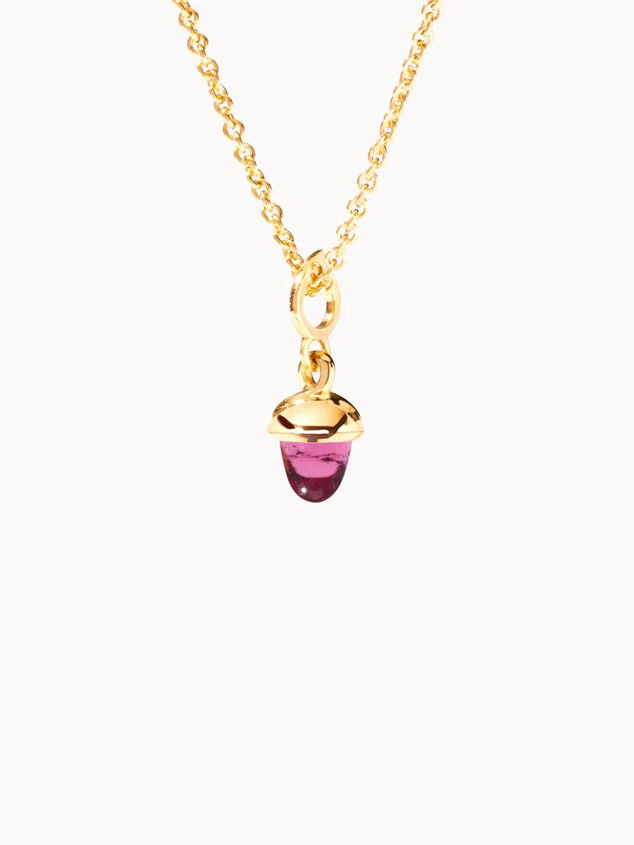 Anhänger MiniMikado Turmalin rosa 18K Gelbgold - Tamara Comolli - P-mMC-TuRo-yg