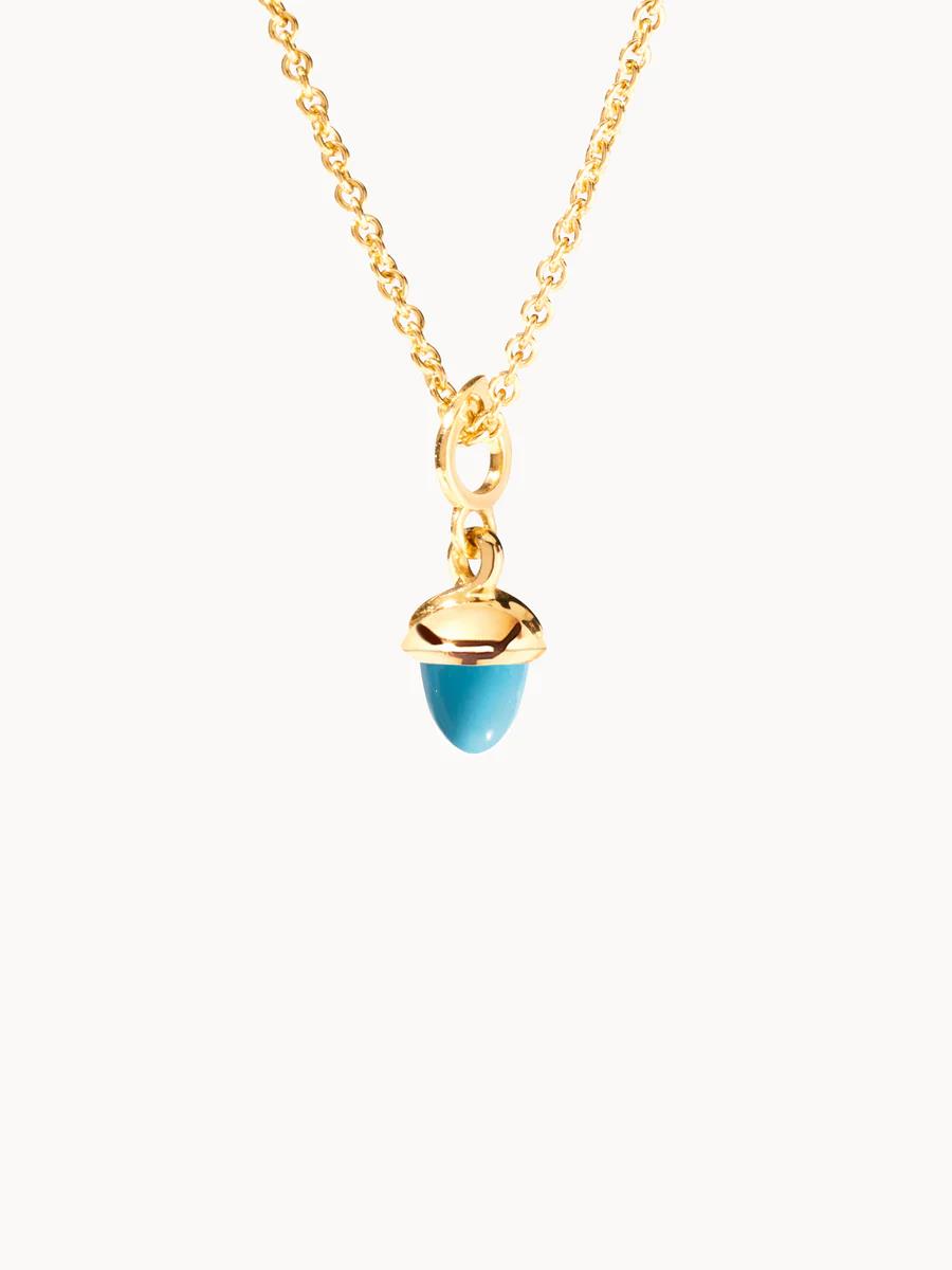 Anhänger MiniMikado Türkis 18K Gelbgold - Tamara Comolli - P-mMC-Tur-yg