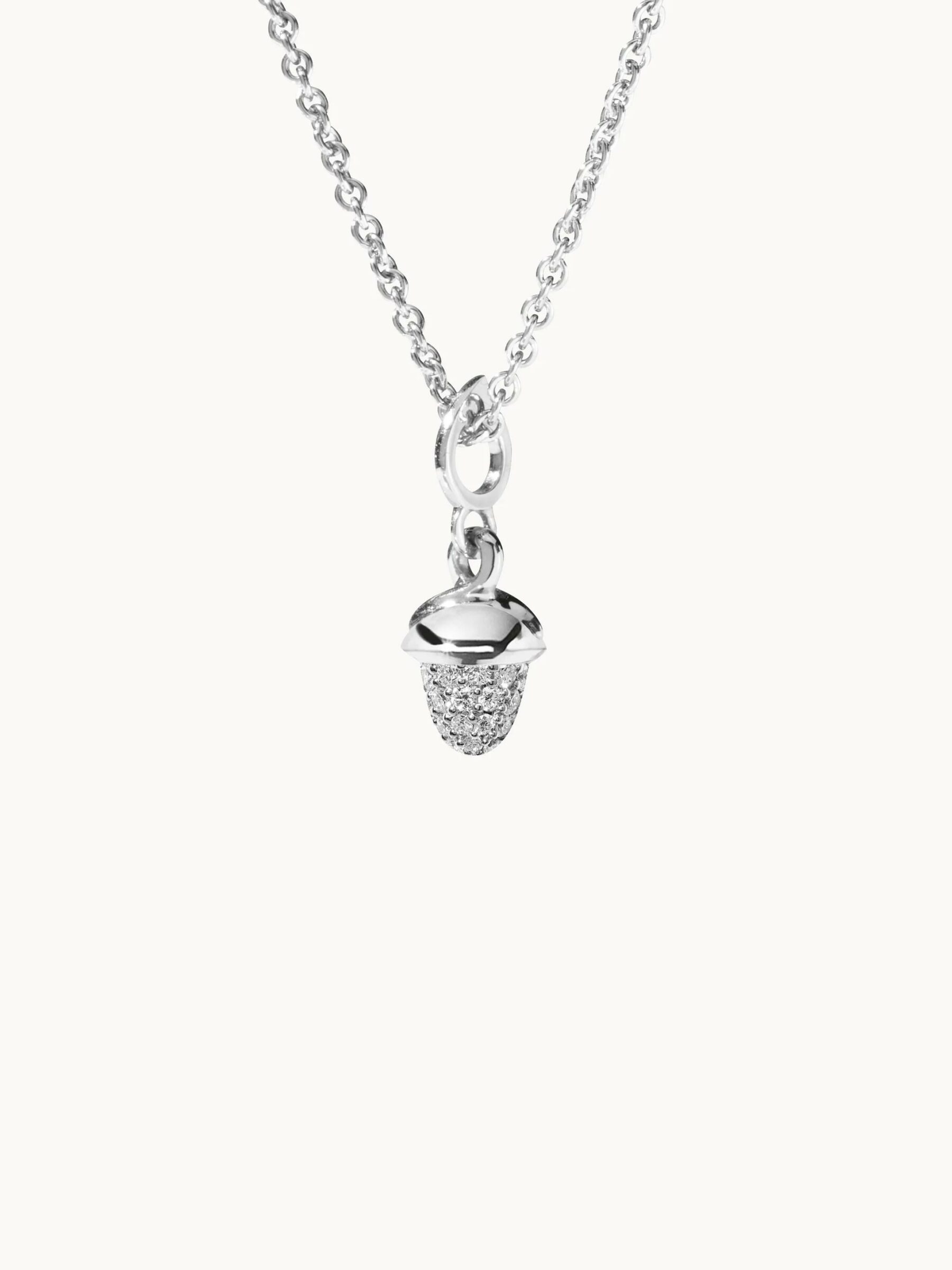 Anhänger MiniMikado Diamant Pavé 18K Weißgold - Tamara Comolli - P-mMC-p-wg